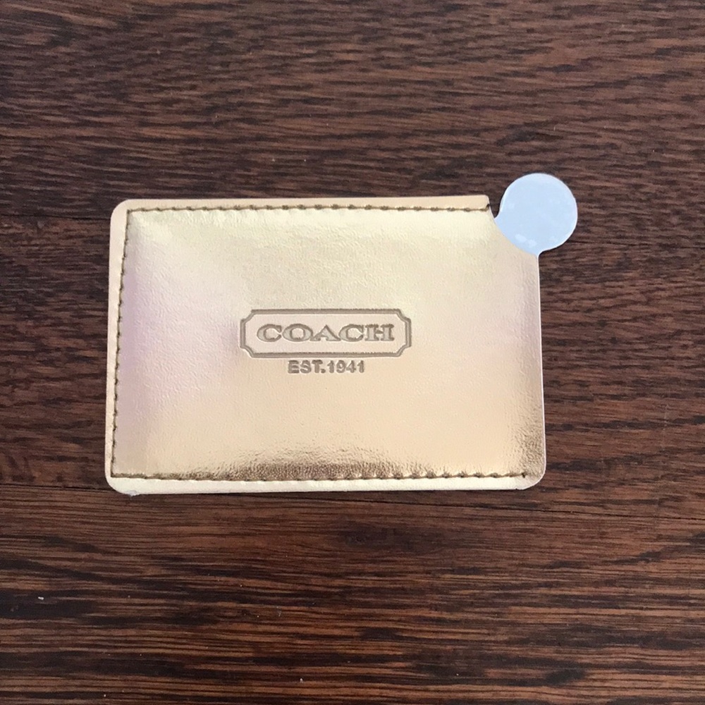 Coach Credit Card Holder Gold